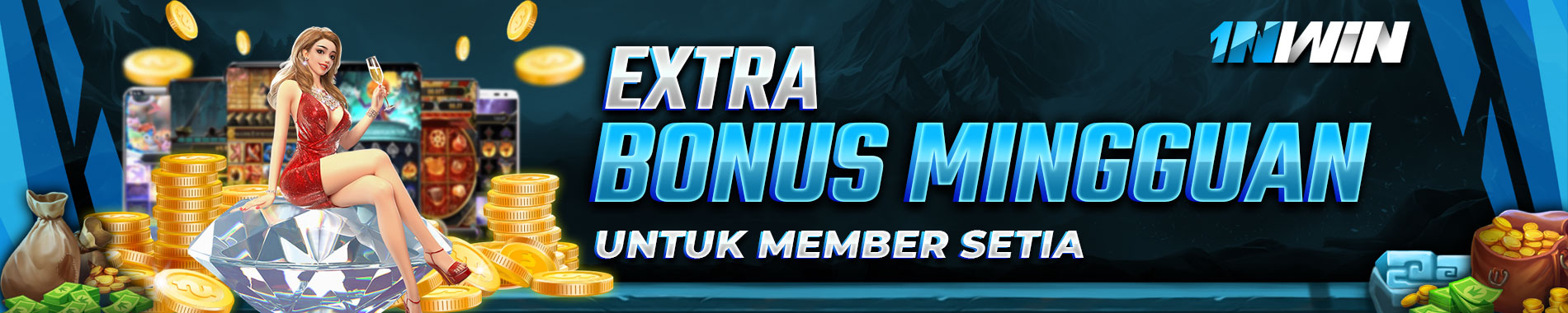 1nwin bonus tambahan setiap minggu nya